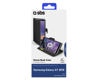 Etui Book Sense do Samsung A7 2018 czarne - 1457297 - zdjęcie 1